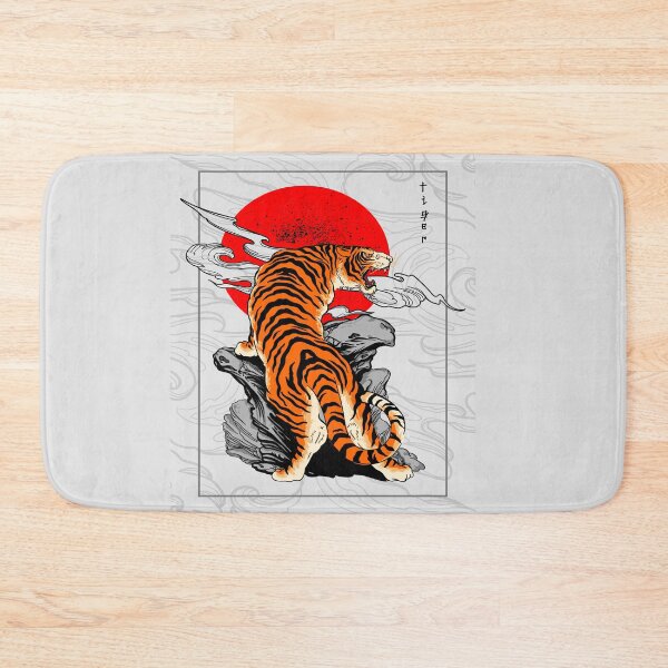Item preview, Tiger Japan Style Tattoo Background designed and sold by Peekonet.