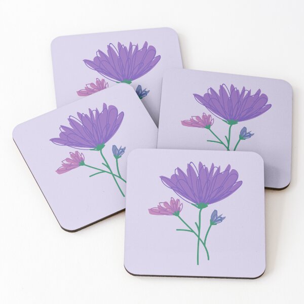 Item preview, purple, pink and blue flowers designed and sold by renmei-studios.