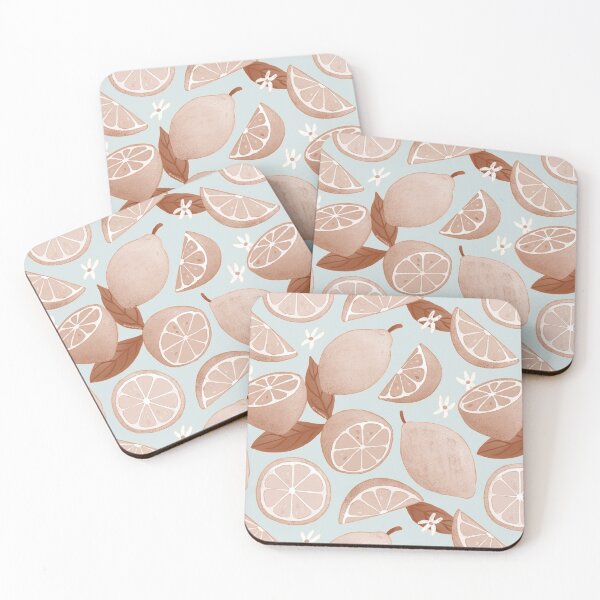 Item preview, Zesty Lemons Pattern - Ochre and Vintage Mint Palette designed and sold by CircusCreative.