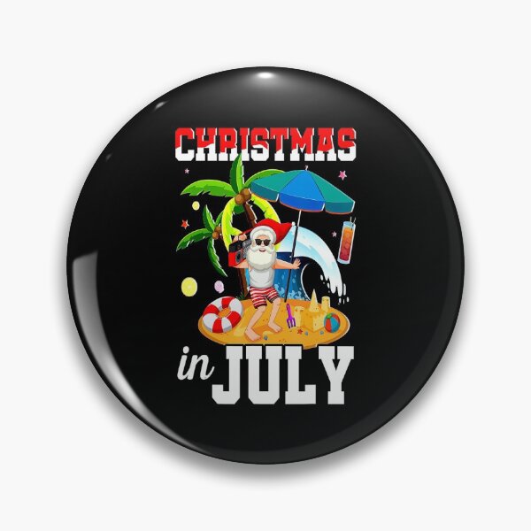 Item preview, Christmas In July Funny Santa Summer Beach Vacation designed and sold by BargerStore.