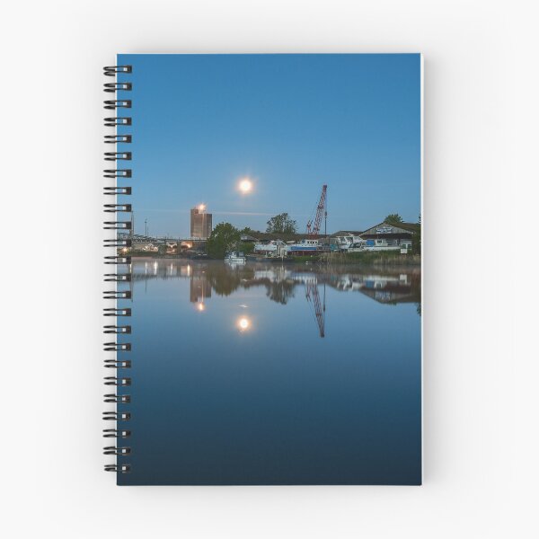 Item preview, Moonset at Sharpness Marina, Gloucestershire designed and sold by MargaretClavell.