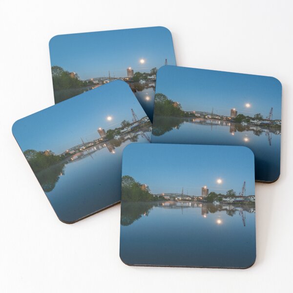 Item preview, Moonset at Sharpness Marina, Gloucestershire designed and sold by MargaretClavell.