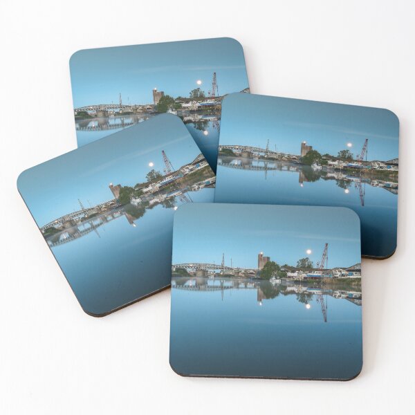 Item preview, Moonset at Sharpness Marina, Gloucestershire designed and sold by MargaretClavell.