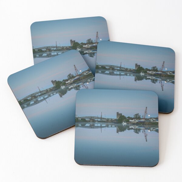 Item preview, Moonset at Sharpness Marina, Gloucestershire designed and sold by MargaretClavell.