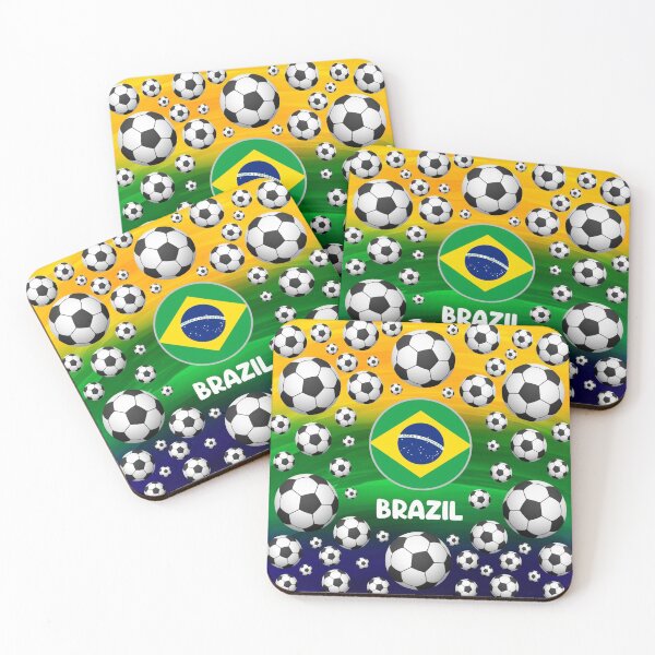 Item preview, Brazil Football 3D Pattern - Football  designed and sold by cravingmart.