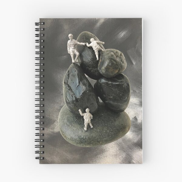 Item preview,  Art Stone Sculpture. Climbers Grey Background designed and sold by Bagsyrose.