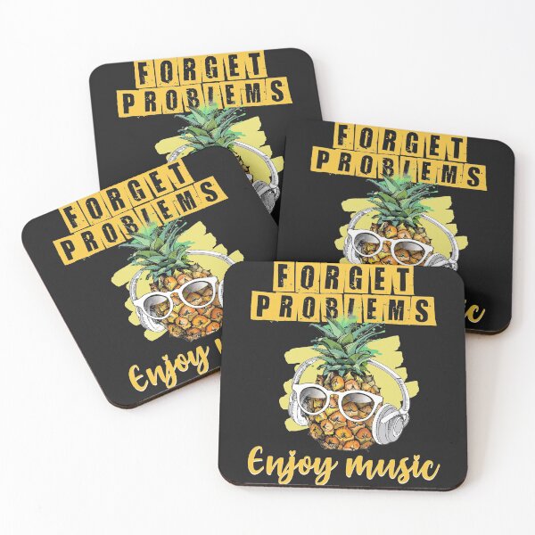 Item preview, Cute pineapple listening to music, forget problems designed and sold by HoangTK.