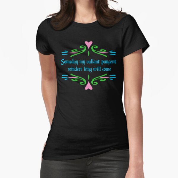 Valiant Pungent Reindeer King Fitted T-Shirt