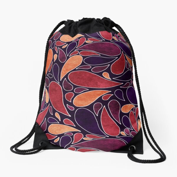 Indian summer pattern Drawstring Bag