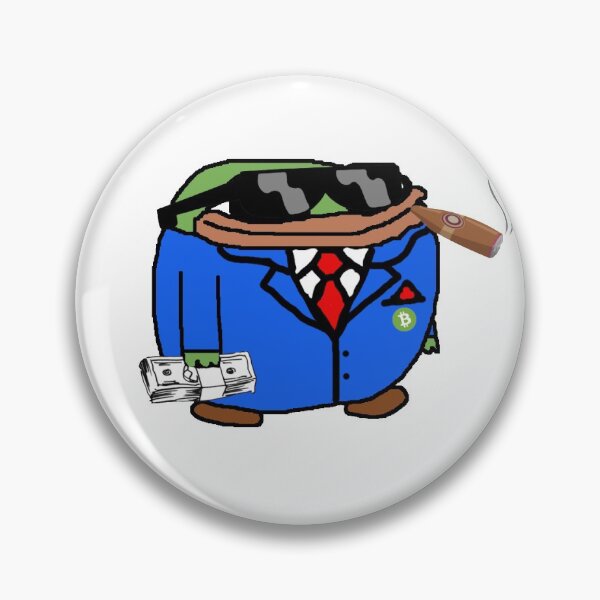 Item preview, Bitcoin Pepe meme designed and sold by CrazyMadInsano.