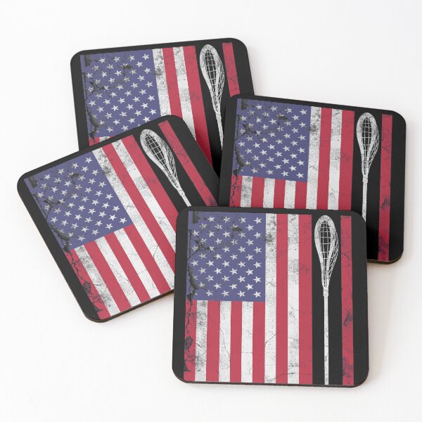 Item preview, vertical american flag lacrosse designed and sold by Docartdesign.