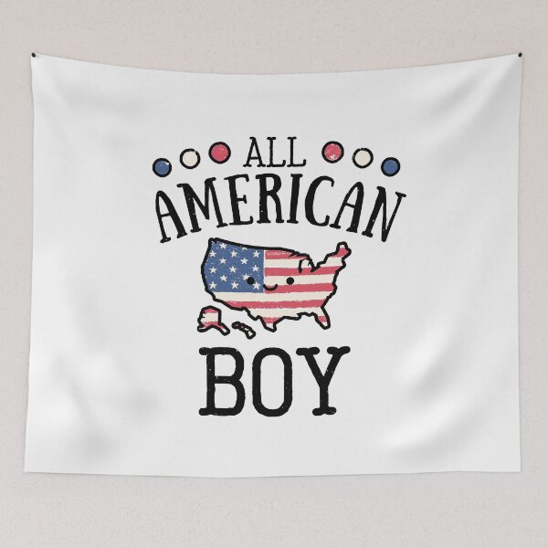 Item preview, All American Boy Funny Kawaii Cute Stars & Stripes America designed and sold by modernfamgear.