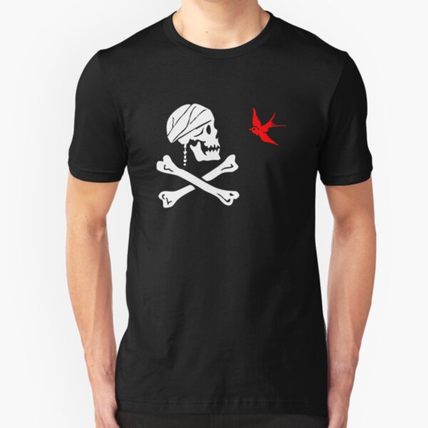 The Flag of Captain Jack Sparrow Slim Fit T-Shirt