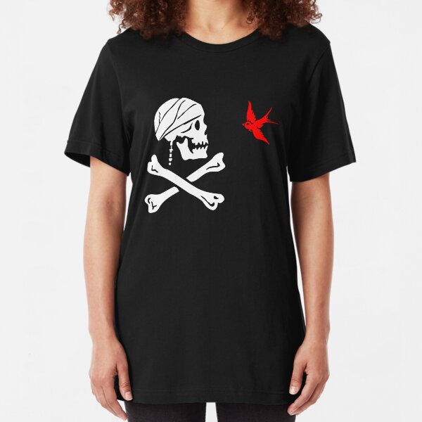 The Flag of Captain Jack Sparrow Slim Fit T-Shirt
