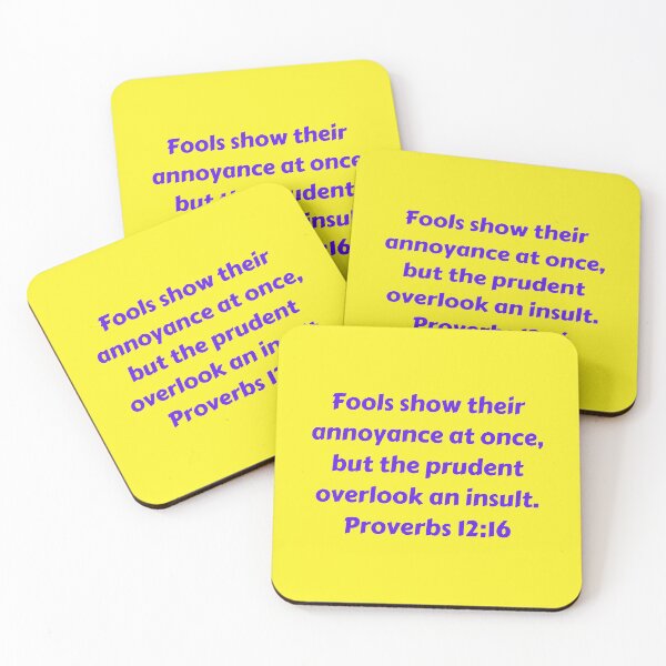 Item preview, Bible Verse Proverbs 12:16 designed and sold by Prayingwarrior.