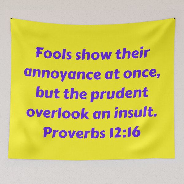 Item preview, Bible Verse Proverbs 12:16 designed and sold by Prayingwarrior.