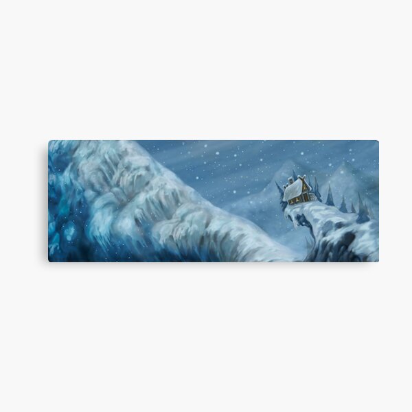 The cabin on the mountain ... Canvas Print