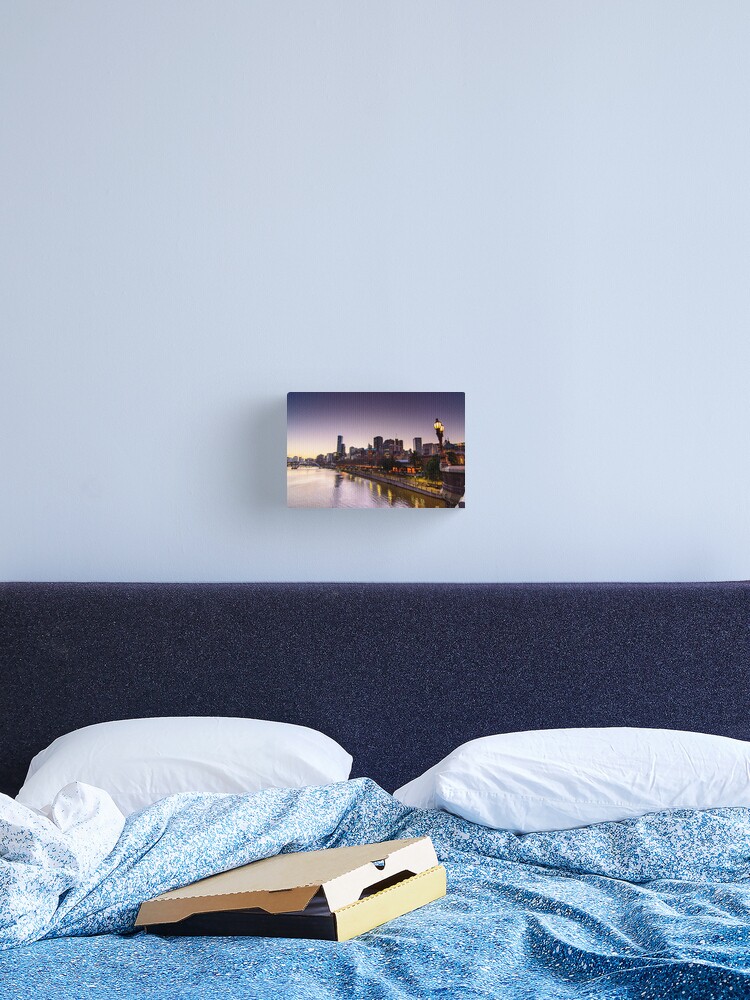 Thumbnail 2 of 3, Canvas Print, Yarra Sunset designed and sold by wolfcat.