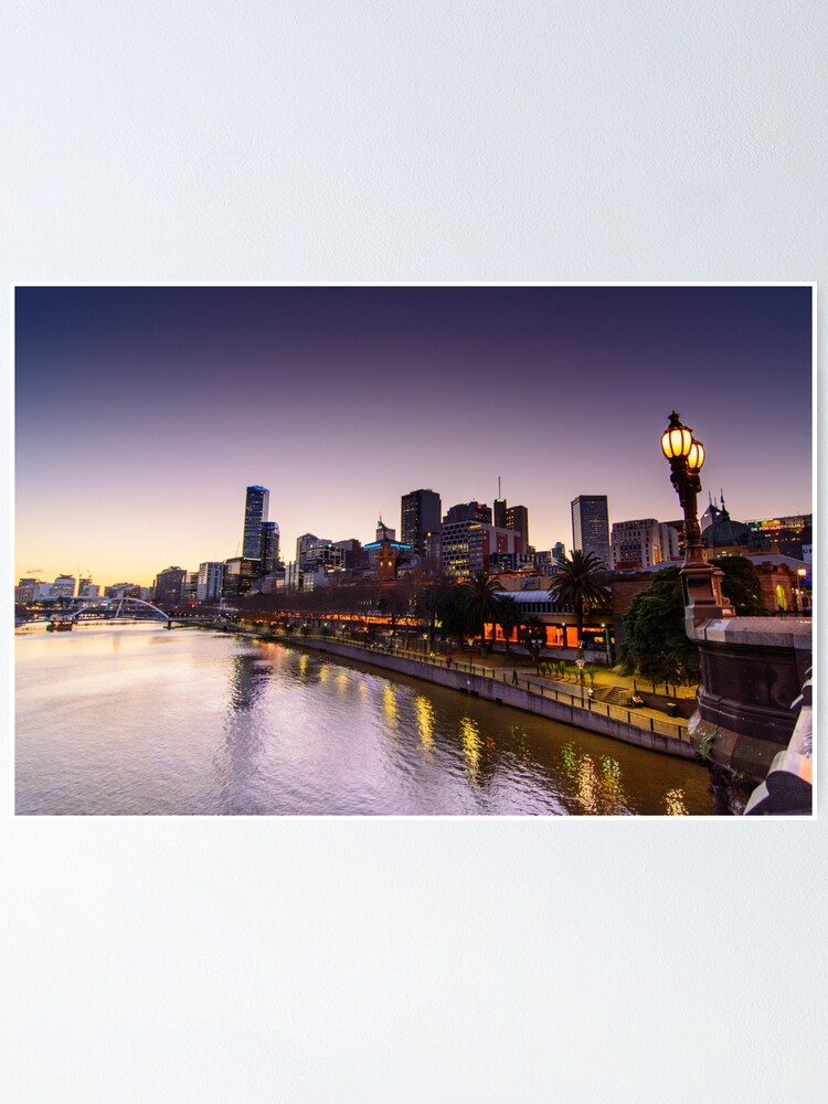 Thumbnail 1 of 3, Poster, Yarra Sunset designed and sold by wolfcat.