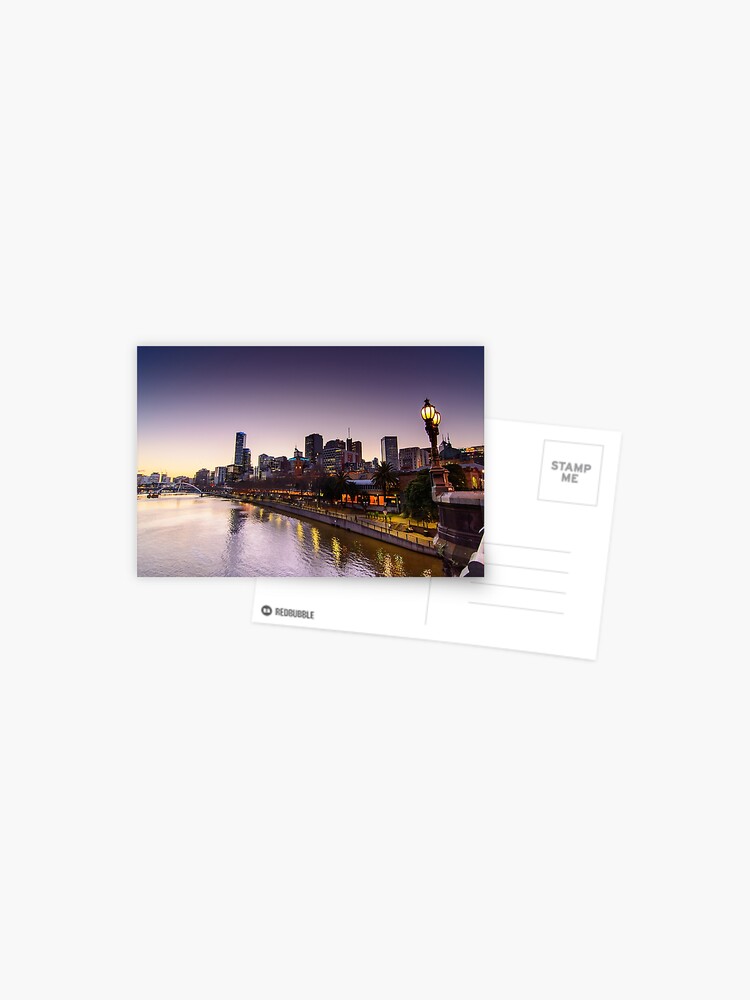 Thumbnail 1 of 2, Postcard, Yarra Sunset designed and sold by wolfcat.
