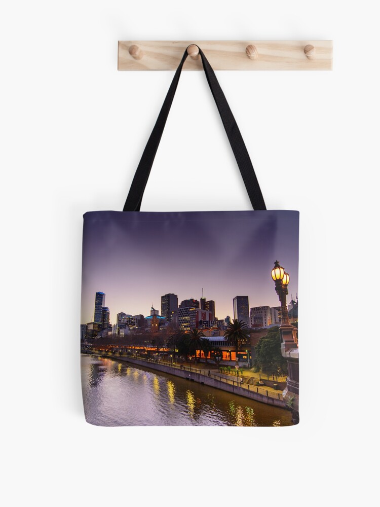 Thumbnail 1 of 2, Tote Bag, Yarra Sunset designed and sold by wolfcat.