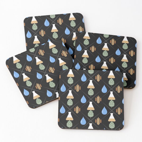 Item preview, Homebrewing Ingredients Water, Grain, Hops and Yeast - Flat Colours designed and sold by BRU Design.