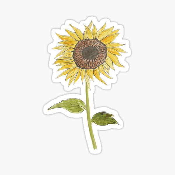 Item preview, Watercolor sunflowers designed and sold by SweetCoolVibes.