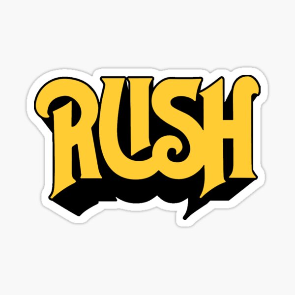 Rush Original Yellow Logo  Sticker