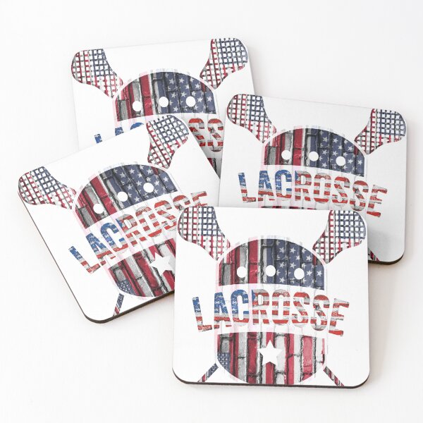 Item preview, American Flag lacrosse designed and sold by Docartdesign.