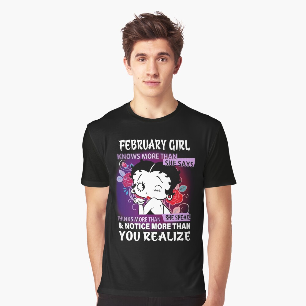 february Girl Shirt, february Girl Knows More Than She Says Shirt
