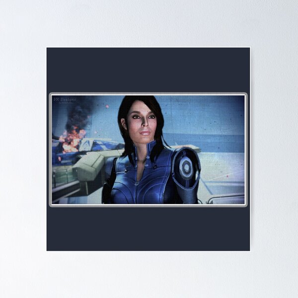 Artikel-Vorschau von Mass Effect: Ashley Williams Digitale Metallmalerei, designt und verkauft von Visual Resolutions.