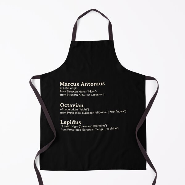Item preview, Second Triumvirate of Octavian, Marcus Antonius, and Lepidus names etymology designed and sold by YourNameStory.