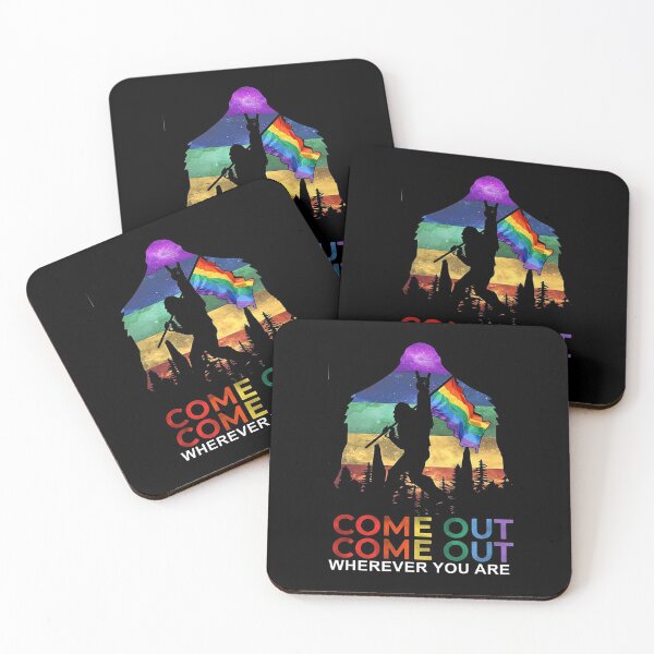 Item preview, LGBT BIGFOOT COME OUT WHEREVER  YOU ARE designed and sold by Ivanc3.