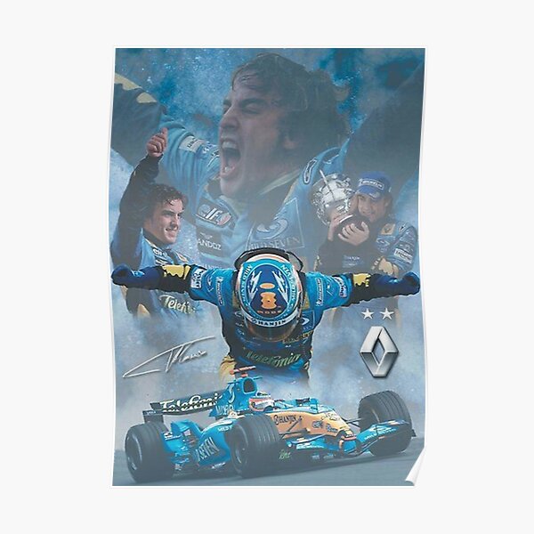 FERNANDO ALONSO F1 Póster