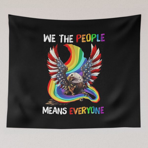 Item preview, LGBT EAGLES WE THE PEOPLE MEANS EVERYONE designed and sold by Ivanc3.