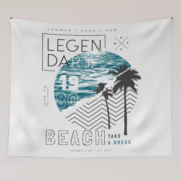 Item preview, Typography Slogan Sea Waves Background Illustration Circle Background designed and sold by Peekonet.