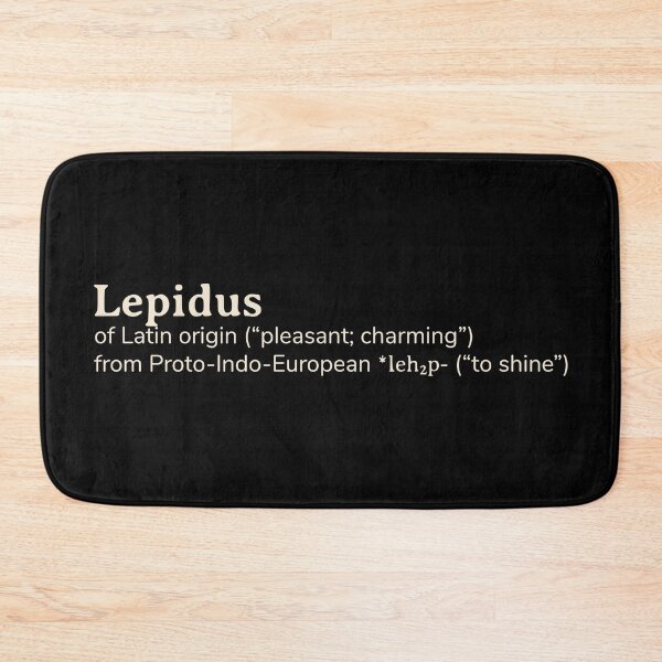 Item preview, Lepidus name etymology designed and sold by YourNameStory.