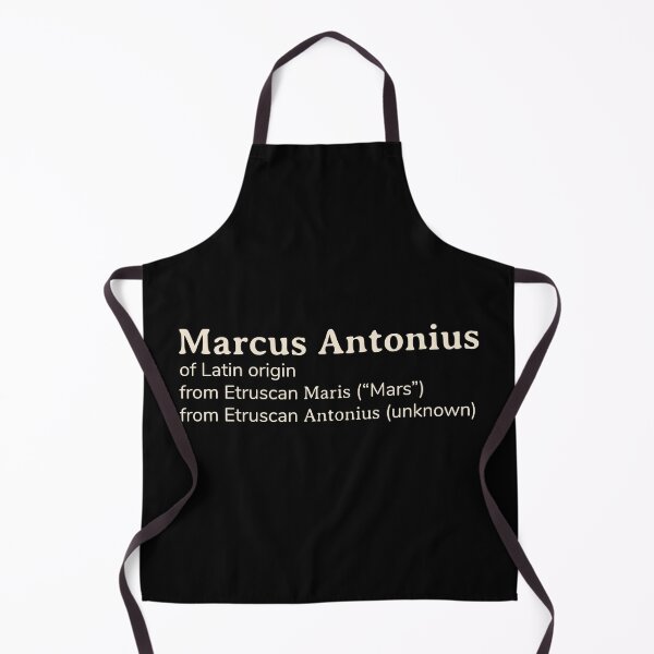 Item preview, Marcus Antonius name etymology designed and sold by YourNameStory.