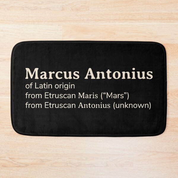 Item preview, Marcus Antonius name etymology designed and sold by YourNameStory.