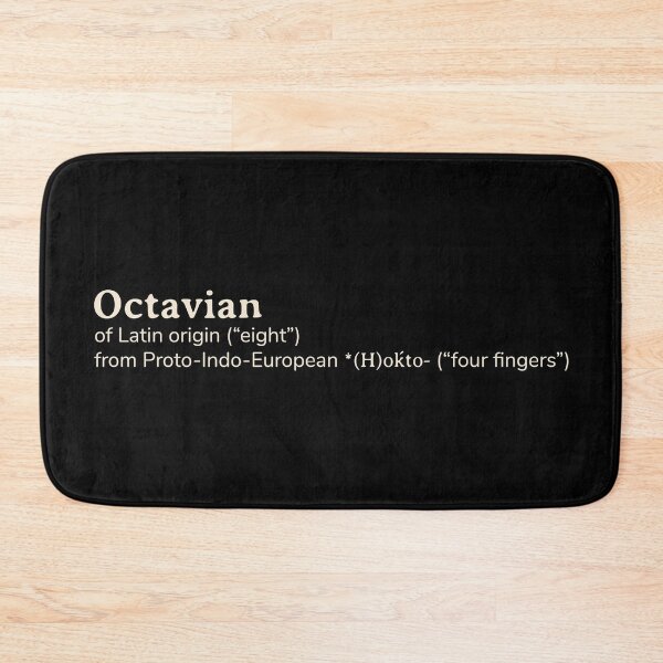Item preview, Octavian name etymology designed and sold by YourNameStory.