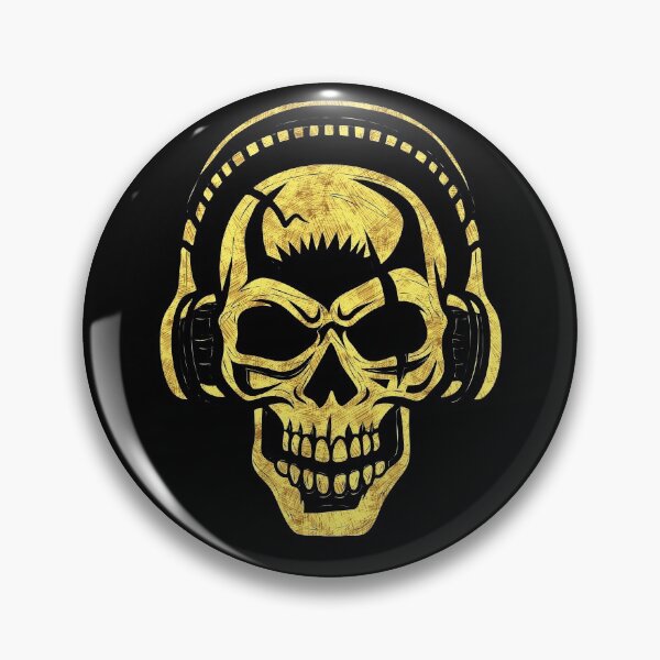 Item preview, Skull with Headphones Abstract Tribal Tattoo Style designed and sold by Naumovski.