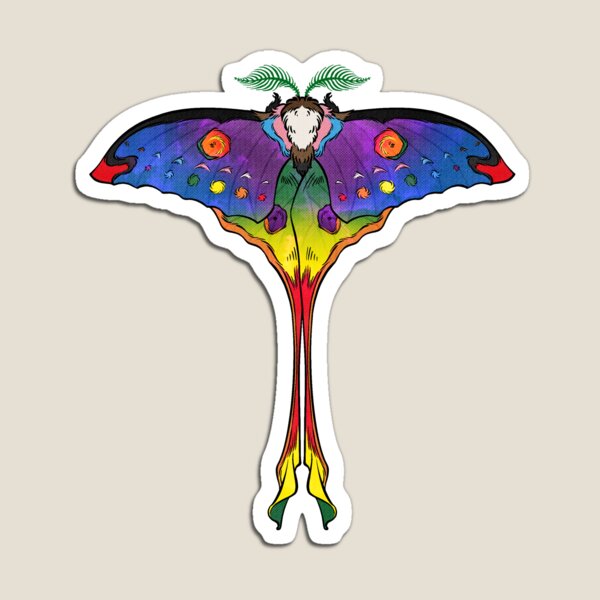 Pride Moth: Rainbow Magnet