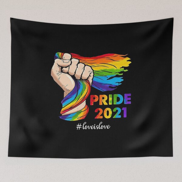 Aperçu de l'œuvre FIERTÉ LGBT 2021 #LOVEISLOVE créée et vendue par Ivanc3.