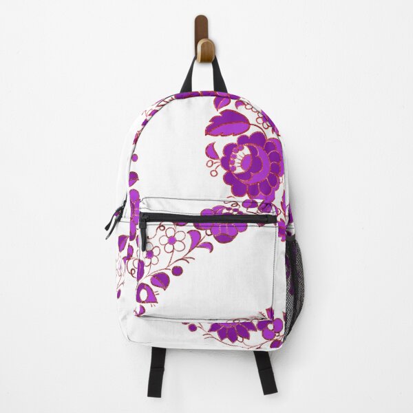 Aperçu de l'œuvre Motif traditionnel hongrois avec fleur de Kalocsa - violet créée et vendue par Chino20.