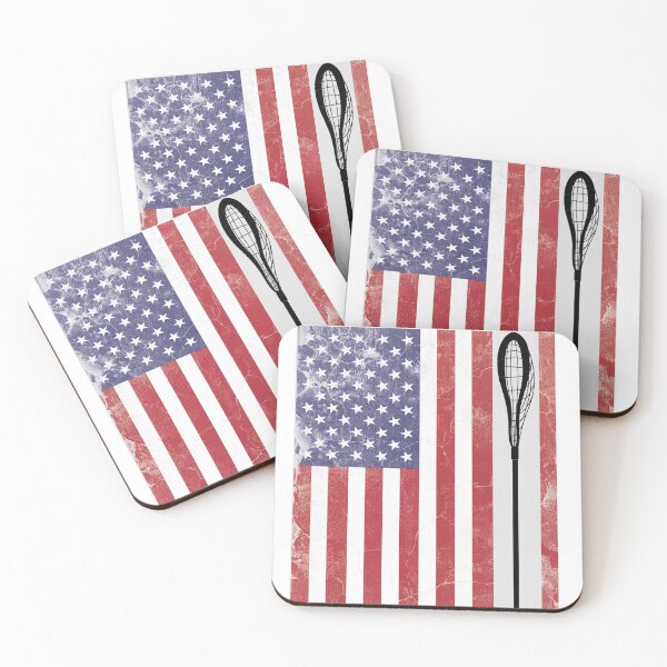 Item preview, vertical american flag lacrosse designed and sold by Docartdesign.