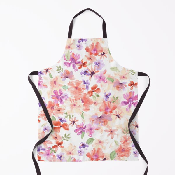 Item preview, Loose abstract pastel watercolor flowers designed and sold by SweetCoolVibes.