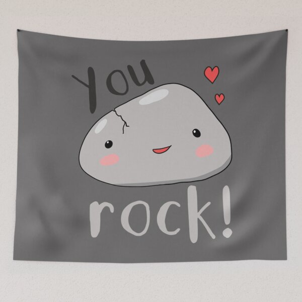 Aperçu de l'œuvre T-shirt Kawaii Rock Punkawaii rock you rock love pun meme créée et vendue par SycaPilico.