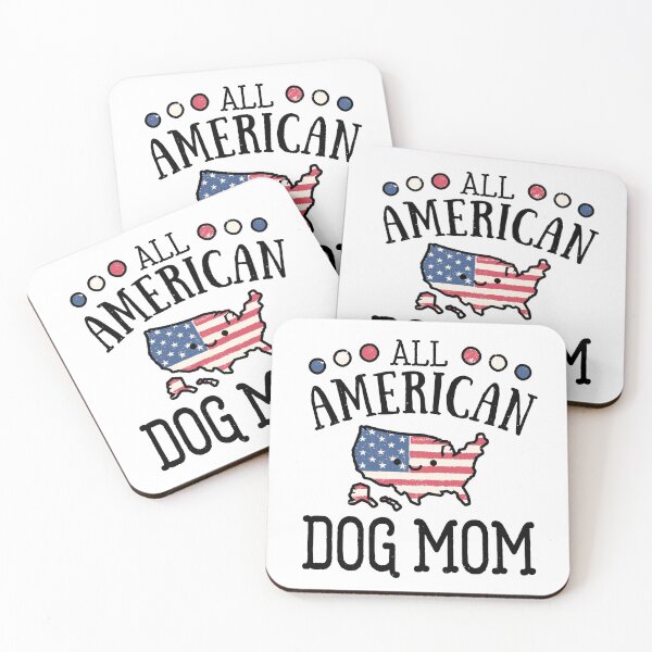 Item preview, All American Dog Mom Funny Kawaii Cute Stars & Stripes America designed and sold by modernfamgear.