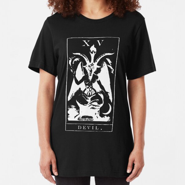Devil Tarot XV Slim Fit T-Shirt