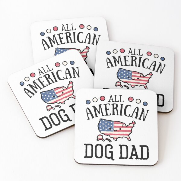 Item preview, All American Dog Dad Funny Kawaii Cute Stars & Stripes America designed and sold by modernfamgear.